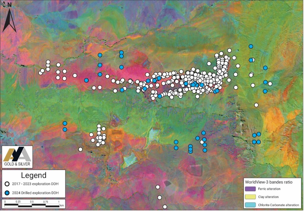 Figure 2: Location of Drill Hole at Zgounder Surface