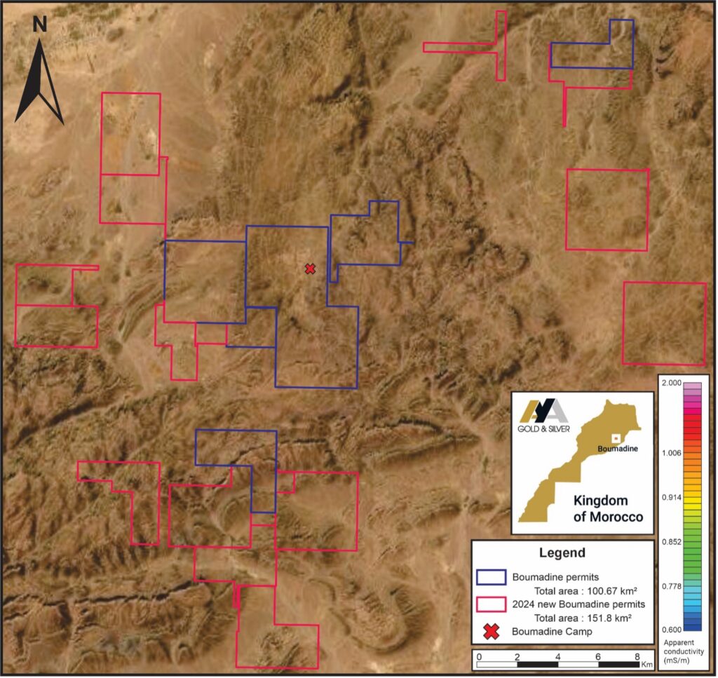 Figure 4: Location of New Permits at Boumadine